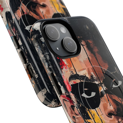 Masked Portrait Drips iPhone 15 Case - Tough+