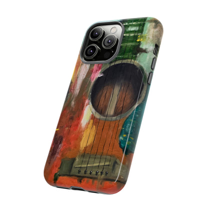 Oil painting - Guitar - Protective Phone Case