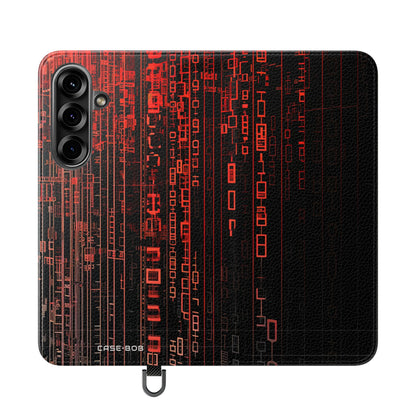 Crimson Columns - Samsung S25 Case - Wallet