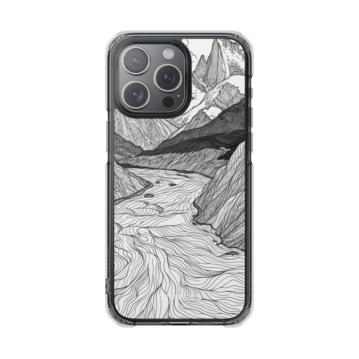 Mountain Tranquility - Phone Case for iPhone (Clear Impact - Magnetic)