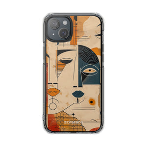 Cubist Introspection - Phone Case for iPhone (Clear Impact - Magnetic)