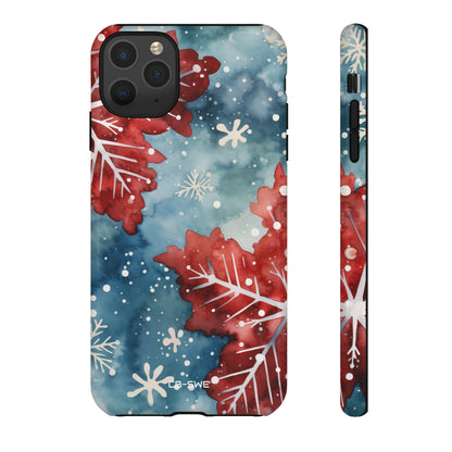 Winter Leaves Dance - iPhone Case