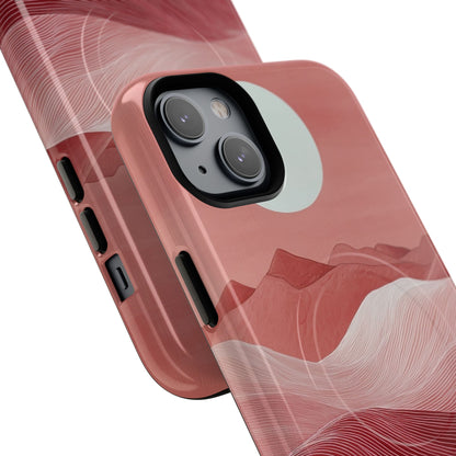 White Orb Dunes iPhone 14 Plus Case - Tough+