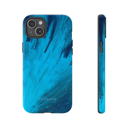 Light Blue Ink Art | Phone Case