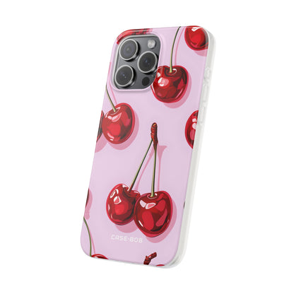 Glossy Cherry Burst iPhone 15 Pro Max Case - Soft