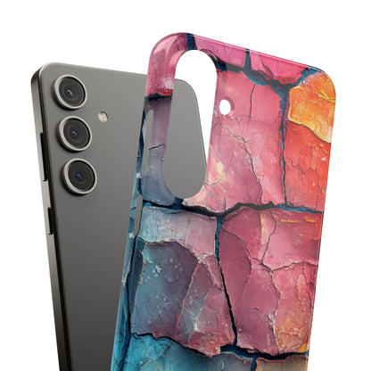 Cracked Earth Mosaic - Slim Samsung S24 Phone Case