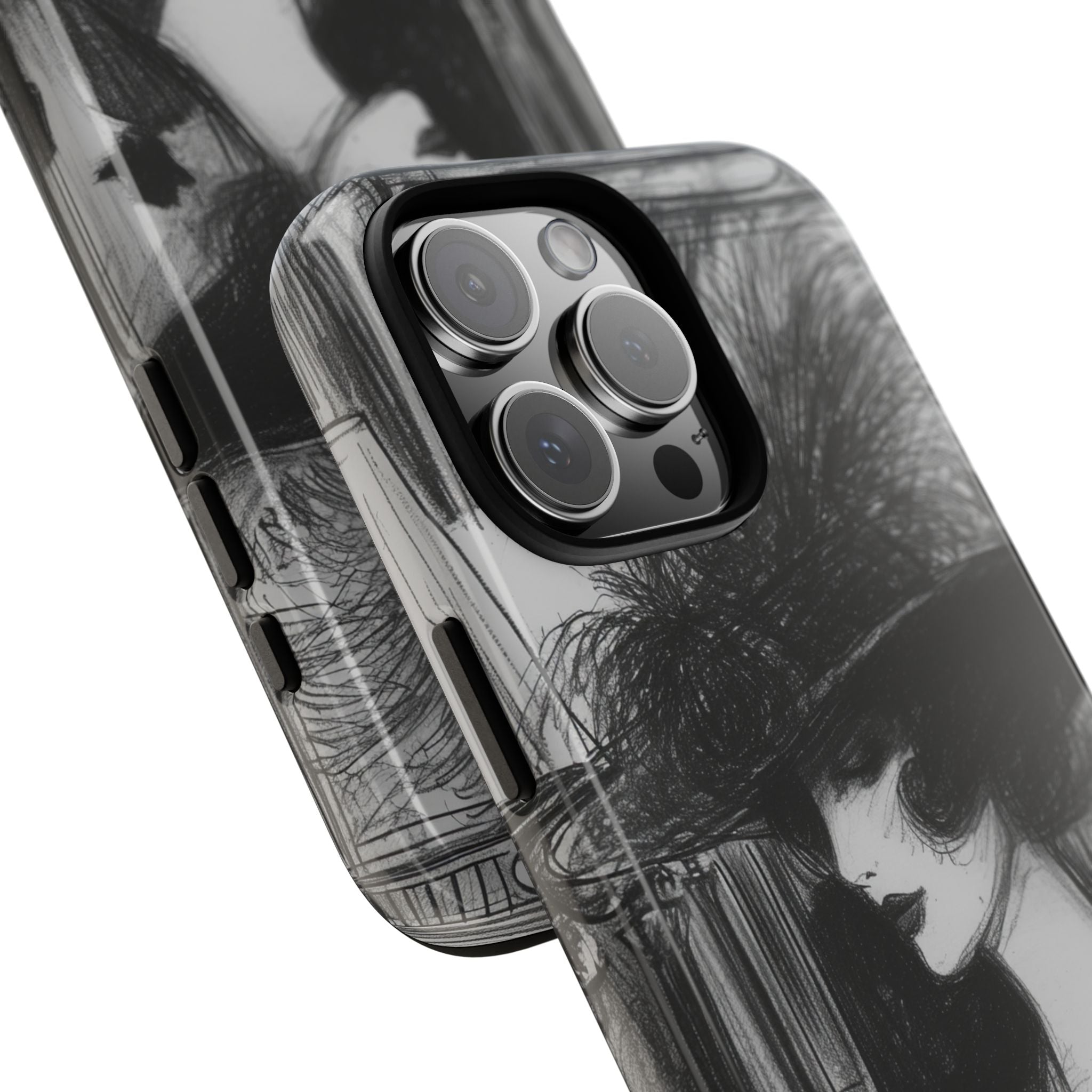 Timeless Elegance in Monochrome iPhone 16 - Tough Phone Case