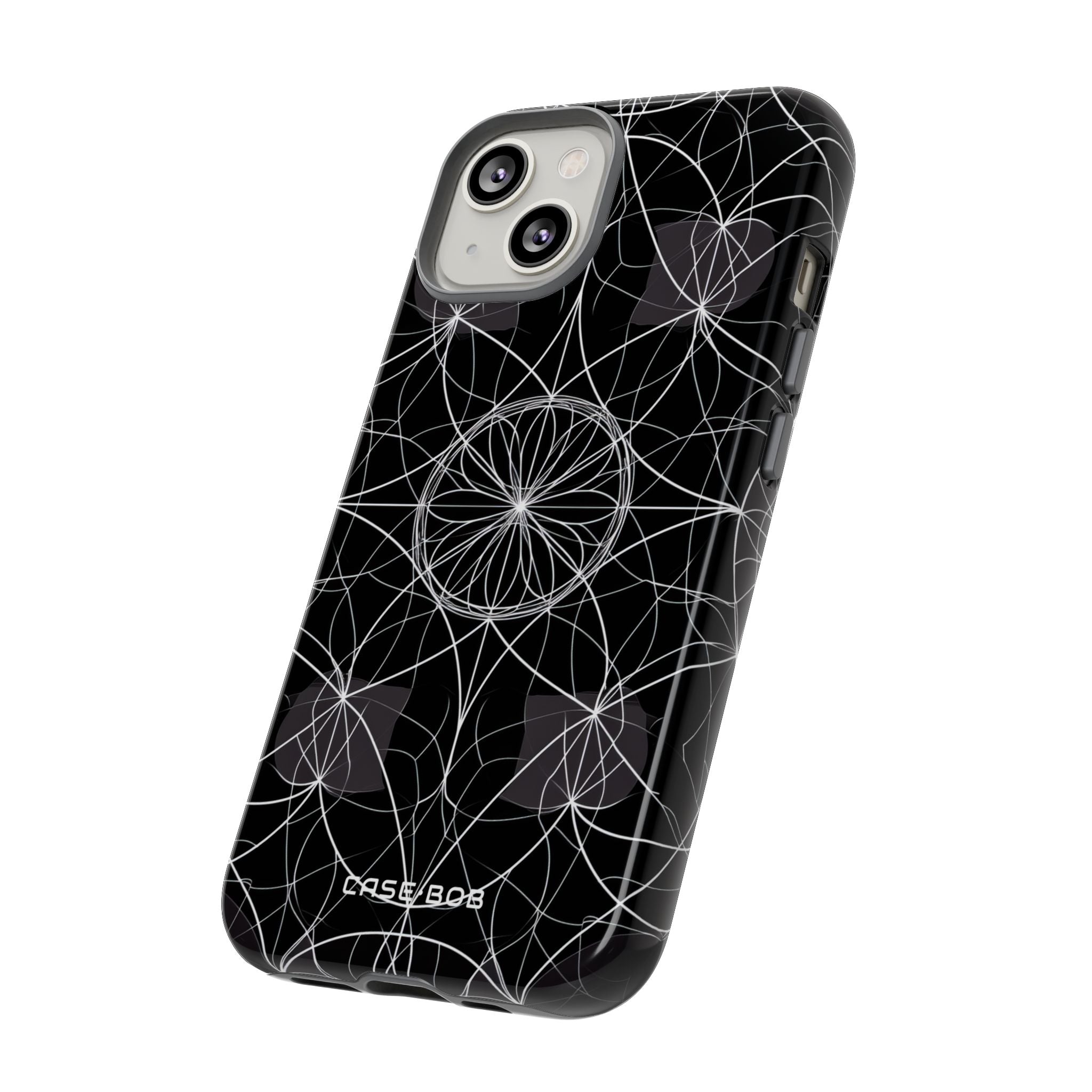Radiant Petal Orbit iPhone 14 Case - Tough