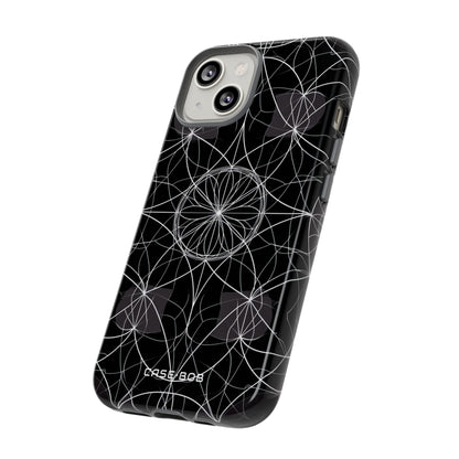 Radiant Petal Orbit iPhone 14 Case - Tough