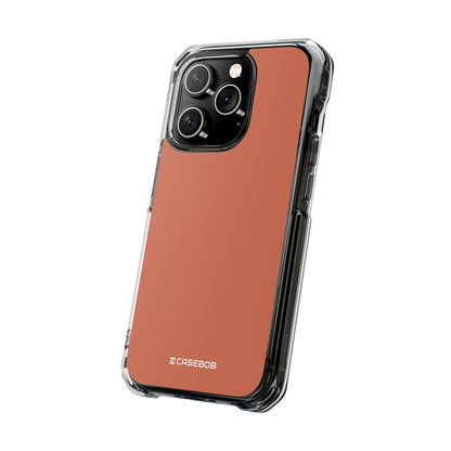 Copper Red - Clear Impact Case for iPhone