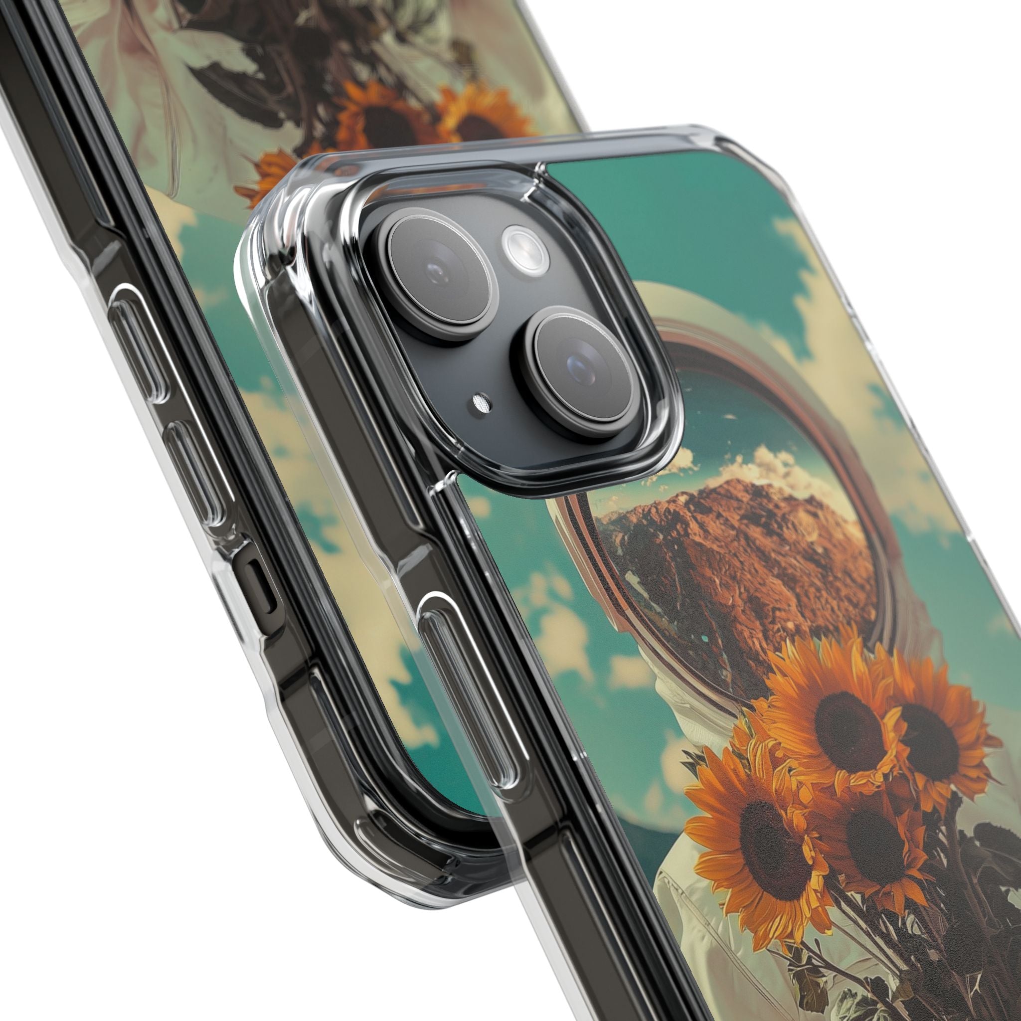 Sunflower Spacesuit Shine iPhone Case - Impact
