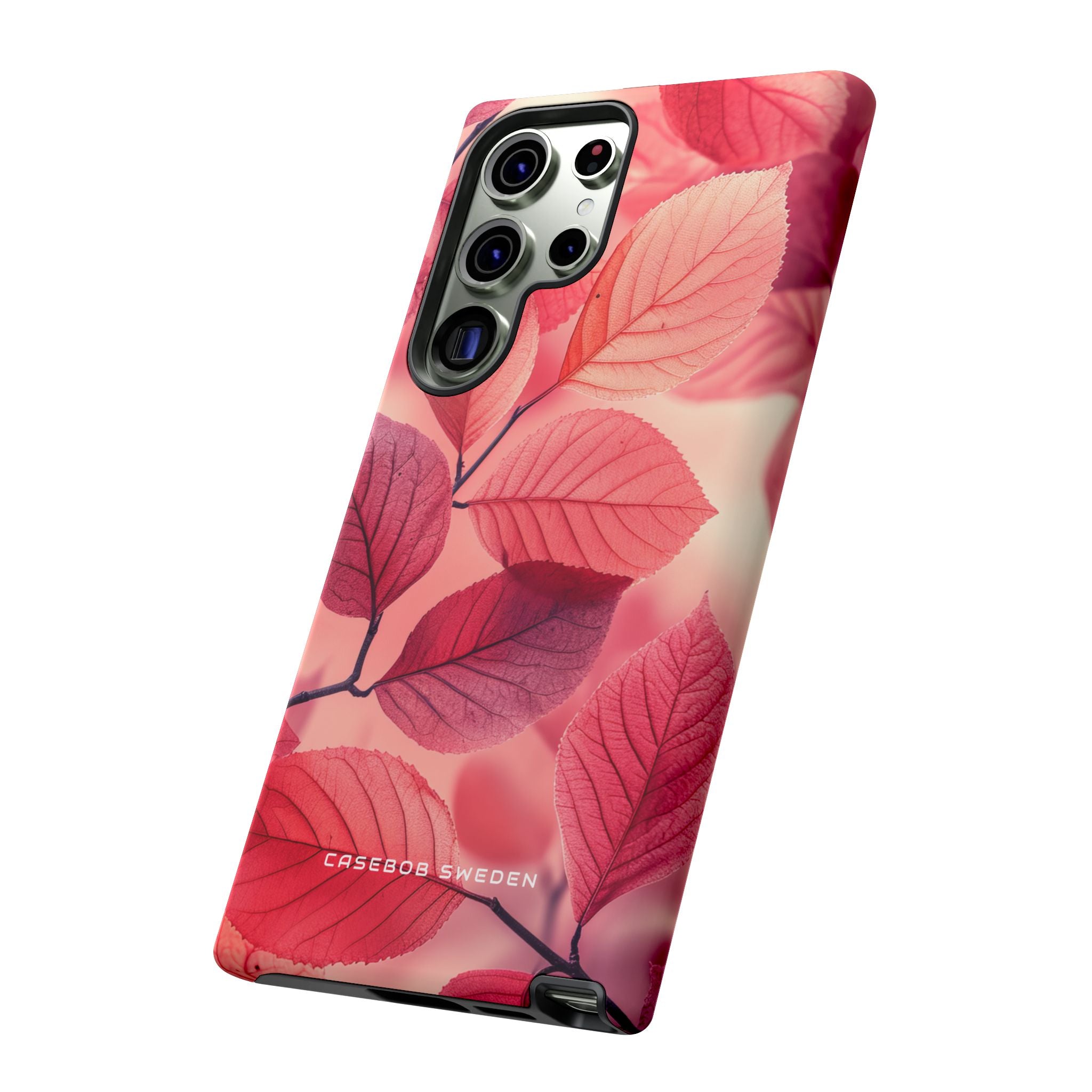 Elegant Pink Leaves Samsung S23 - Tough Phone Case