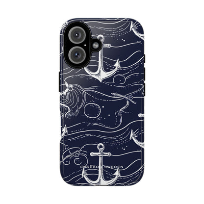 Gradient Anchorflow Waves iPhone 16 - Tough Phone Case