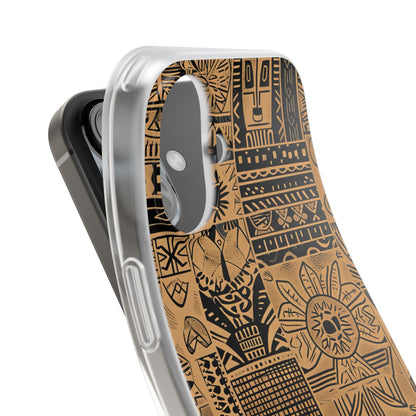 Tribal Faces iPhone 16 Case - Soft