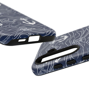 Nautical Whimsy: Anchors and Waves - For Samsung S24