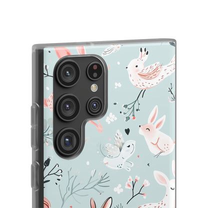 Whimsical Bunny Blossom - Flexi Samsung S22 Phone Case