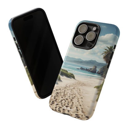 Footprints Trace Sand - iPhone Case