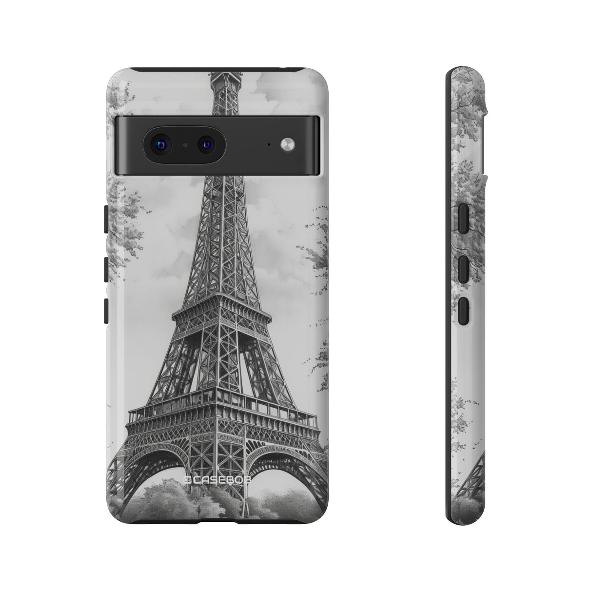 Parisian Monochrome Majesty | Protective Phone Case for Google Pixel