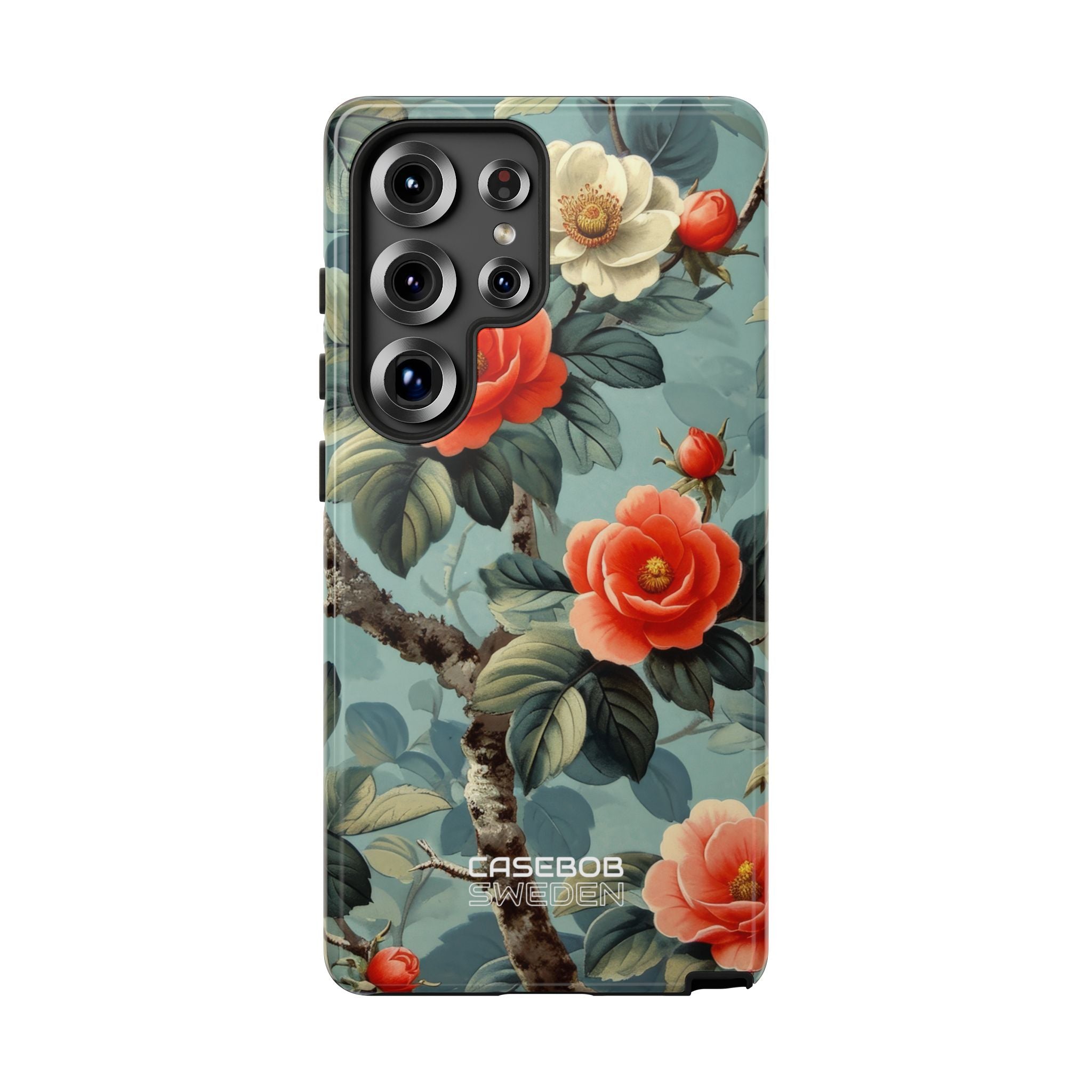 Coral Blossom Tapestry Samsung S25 - Tough
