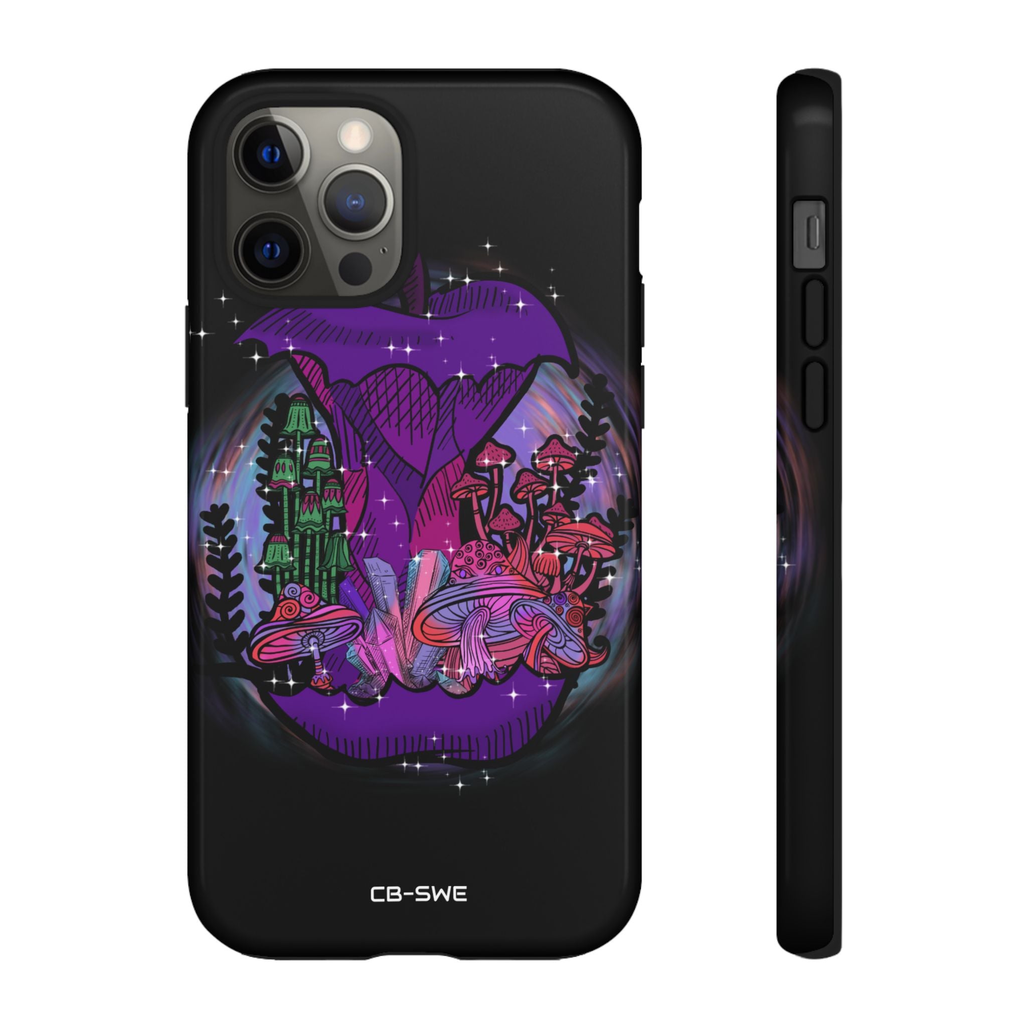 Mystical Purple Apple - iPhone Case