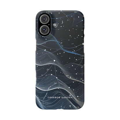 Gradient Neural Waves iPhone 16 - Slim Phone Case