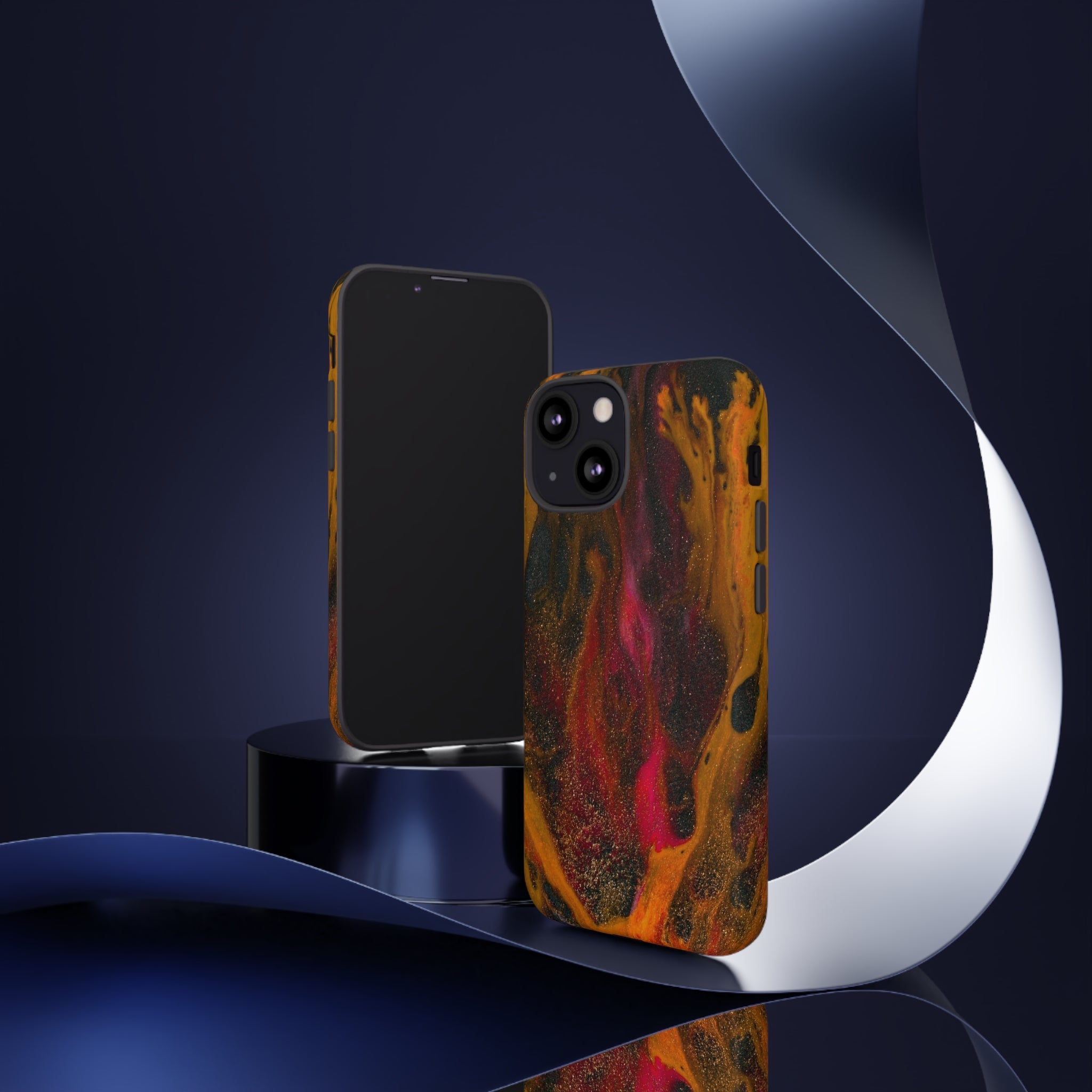 Bon Fire Ink Art iPhone Case (Protective) Phone Case