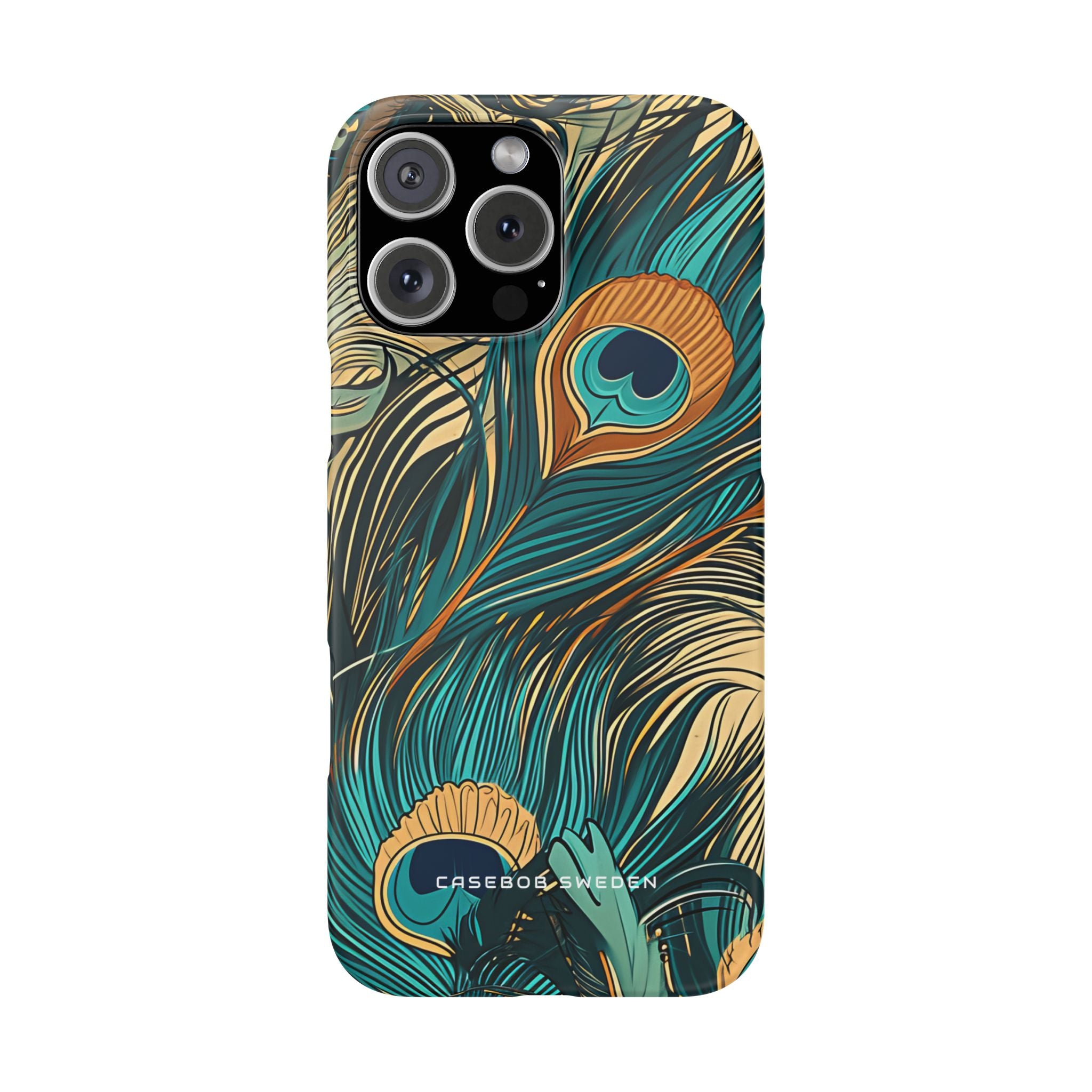 Art Nouveau Peacock Elegance iPhone 16 - Slim Phone Case