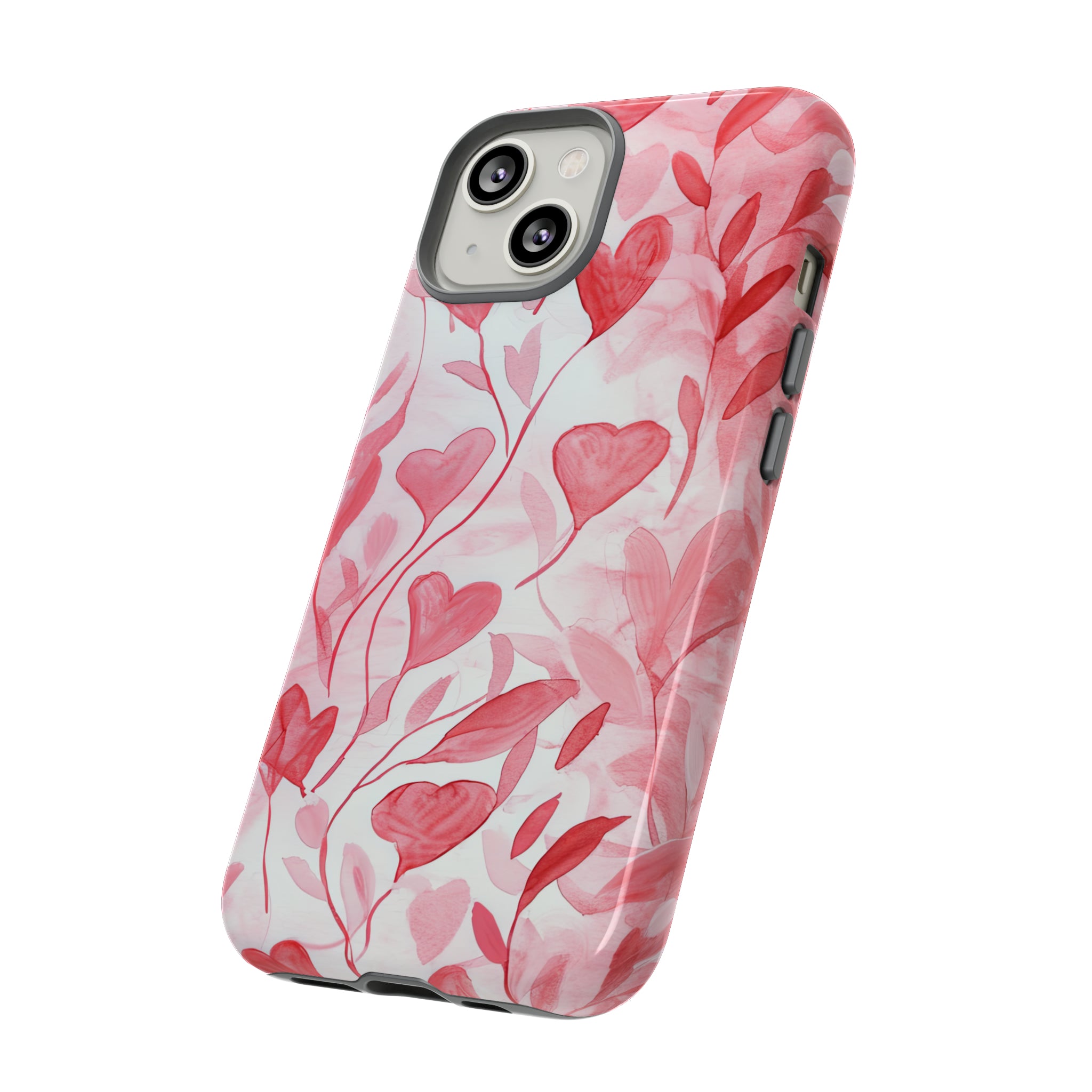 Cupid's Intertwined Hearts - Protective Phone Case