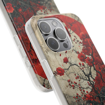 Zen Blossoms in Moonlight iPhone 15 - Flexi Phone Case