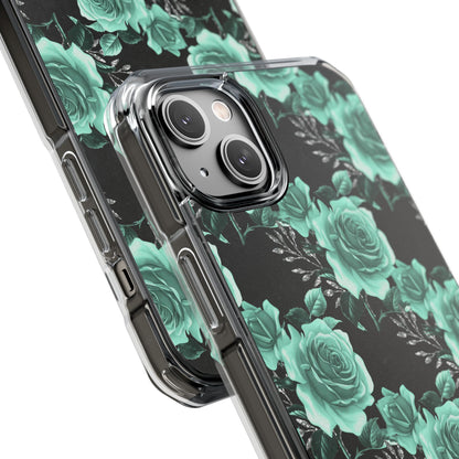 Turquoise Rose Symphony iPhone Case - Impact