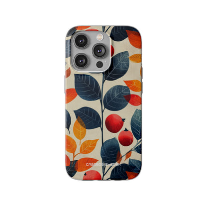 Autumn Nature Pattern - Flexi iPhone 14 Phone Case