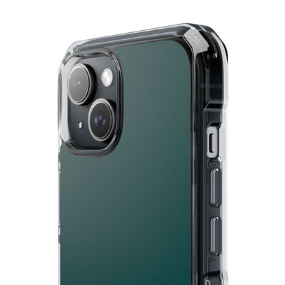 Deep Jungle Green - Clear Impact Case for iPhone