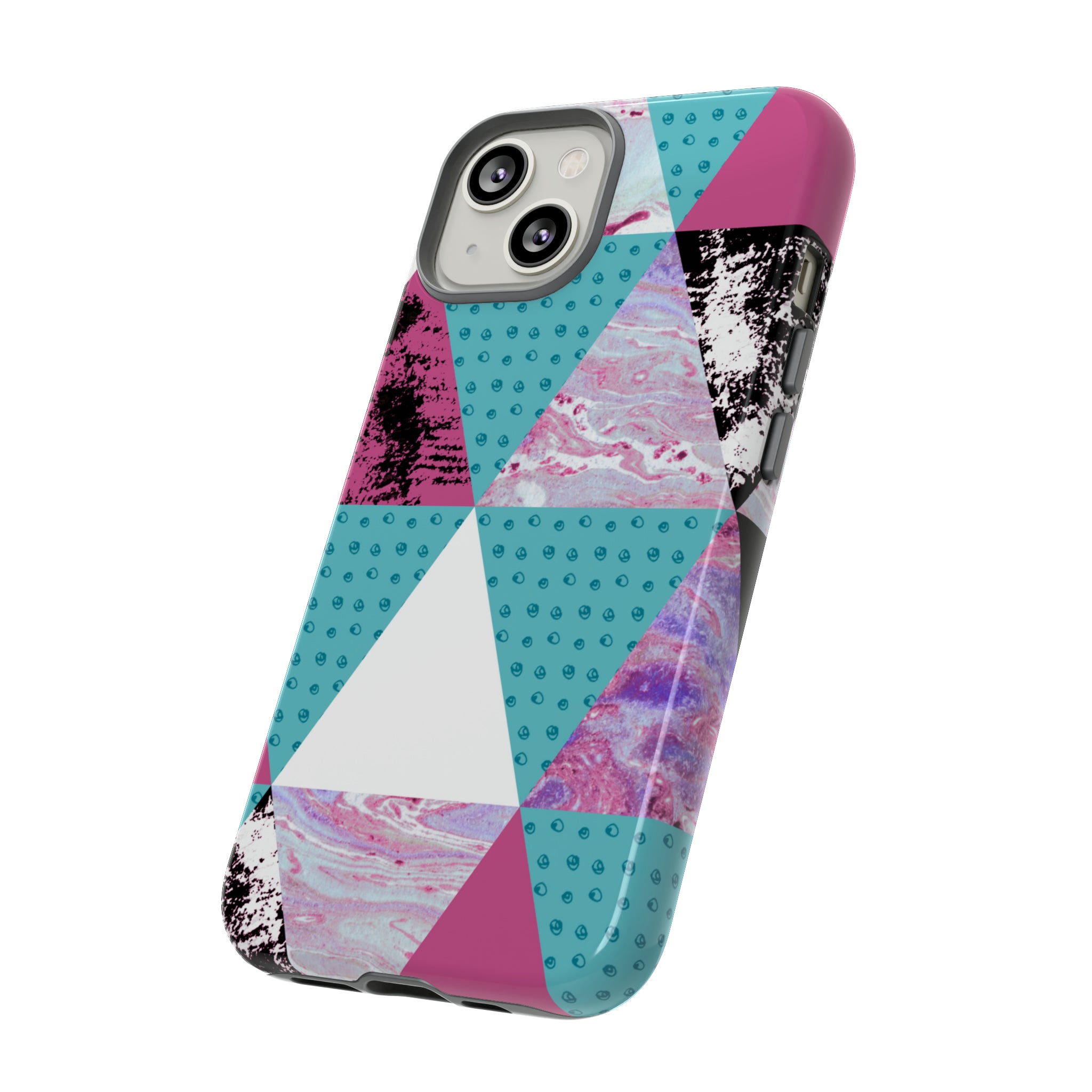 Grunge Triangles - Protective Phone Case