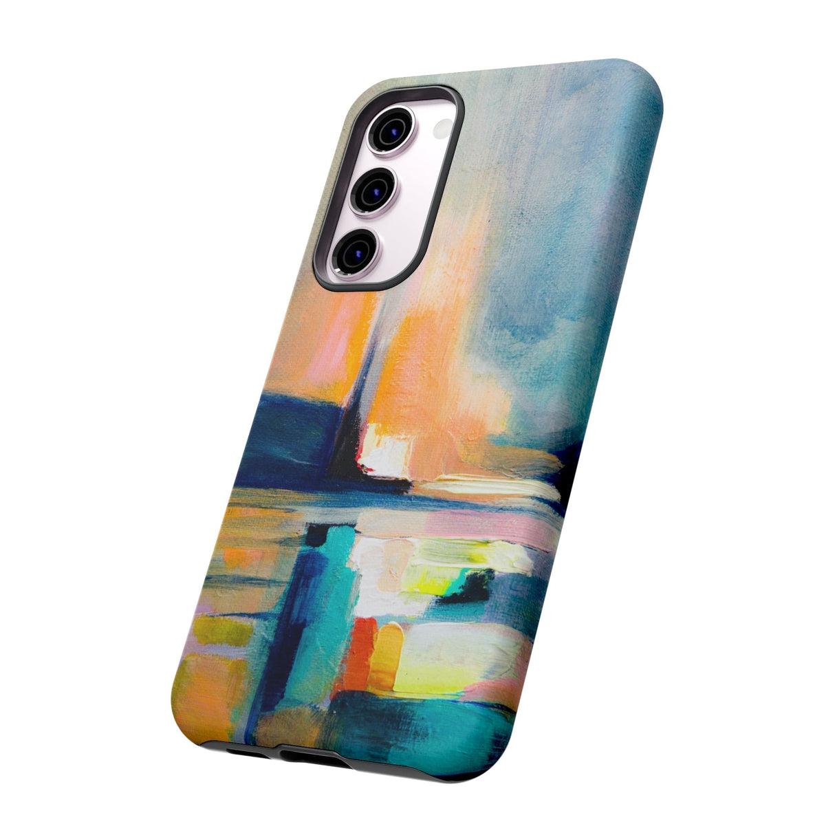 CASEBOB Phone Case Abstract Blue n Yellow iPhone Case (Protective)