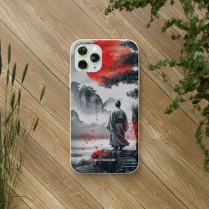 Serene Samurai Sunrise | Biodegradable Phone Case