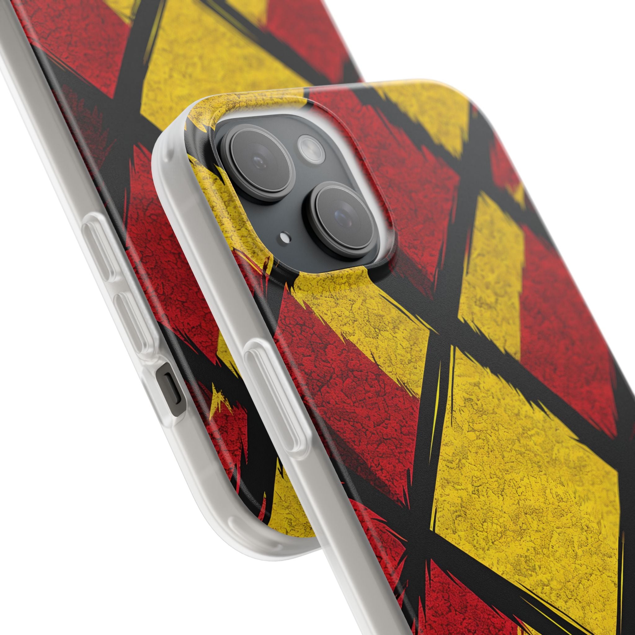Vibrant Geometric Diamonds iPhone 15 Plus - Soft Case