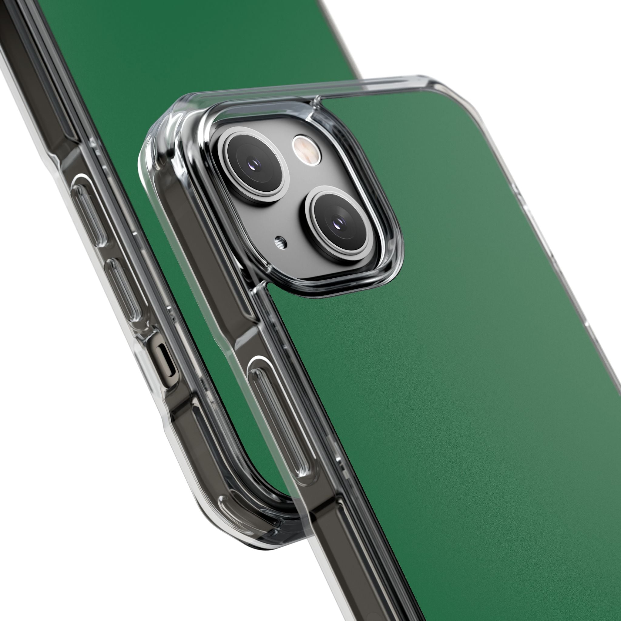 Dark Spring Green - Clear Impact Case for iPhone