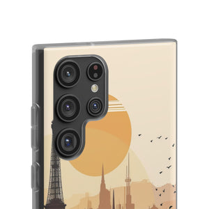 Parisian Sunset Serenity | Flexible Phone Case for Samsung Galaxy