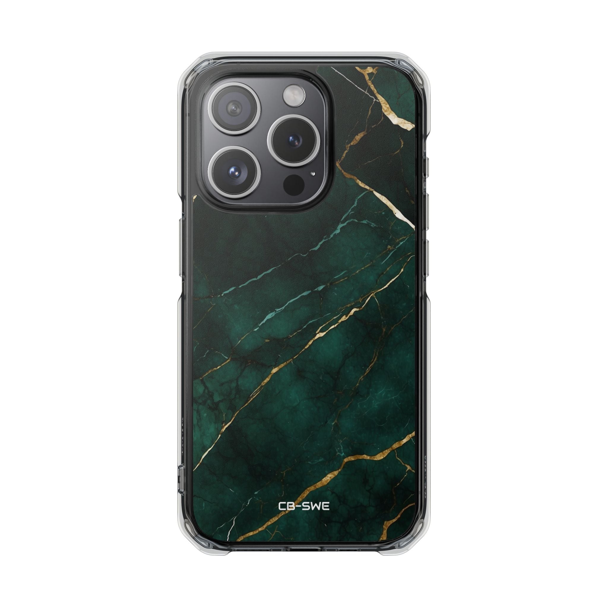 Emerald Veins Flow iPhone Case - Impact