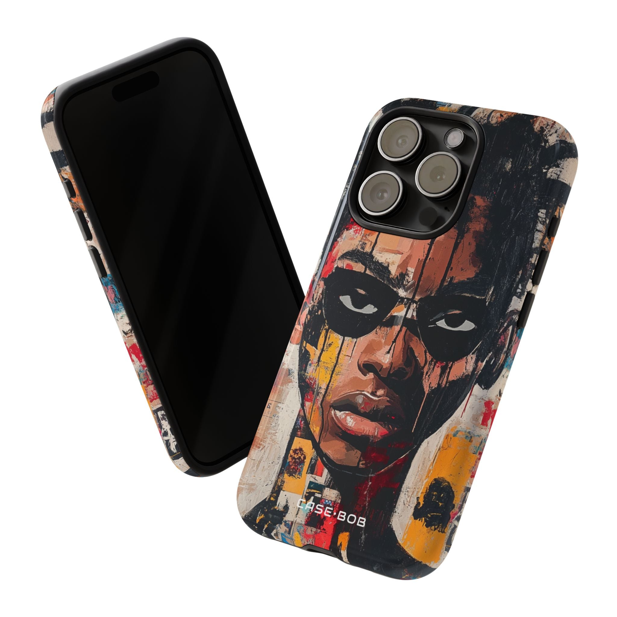 Masked Portrait Drips iPhone 15 Pro Case - Tough