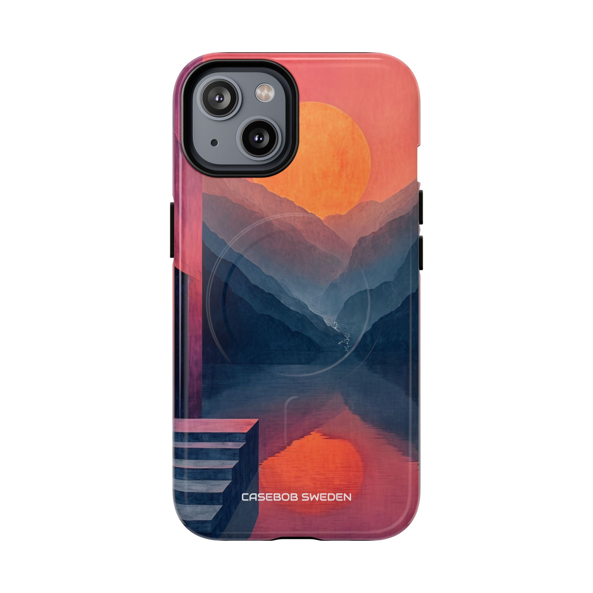 Surreal Sunset Landscape - Tough + MagSafe® iPhone 14 Phone Case