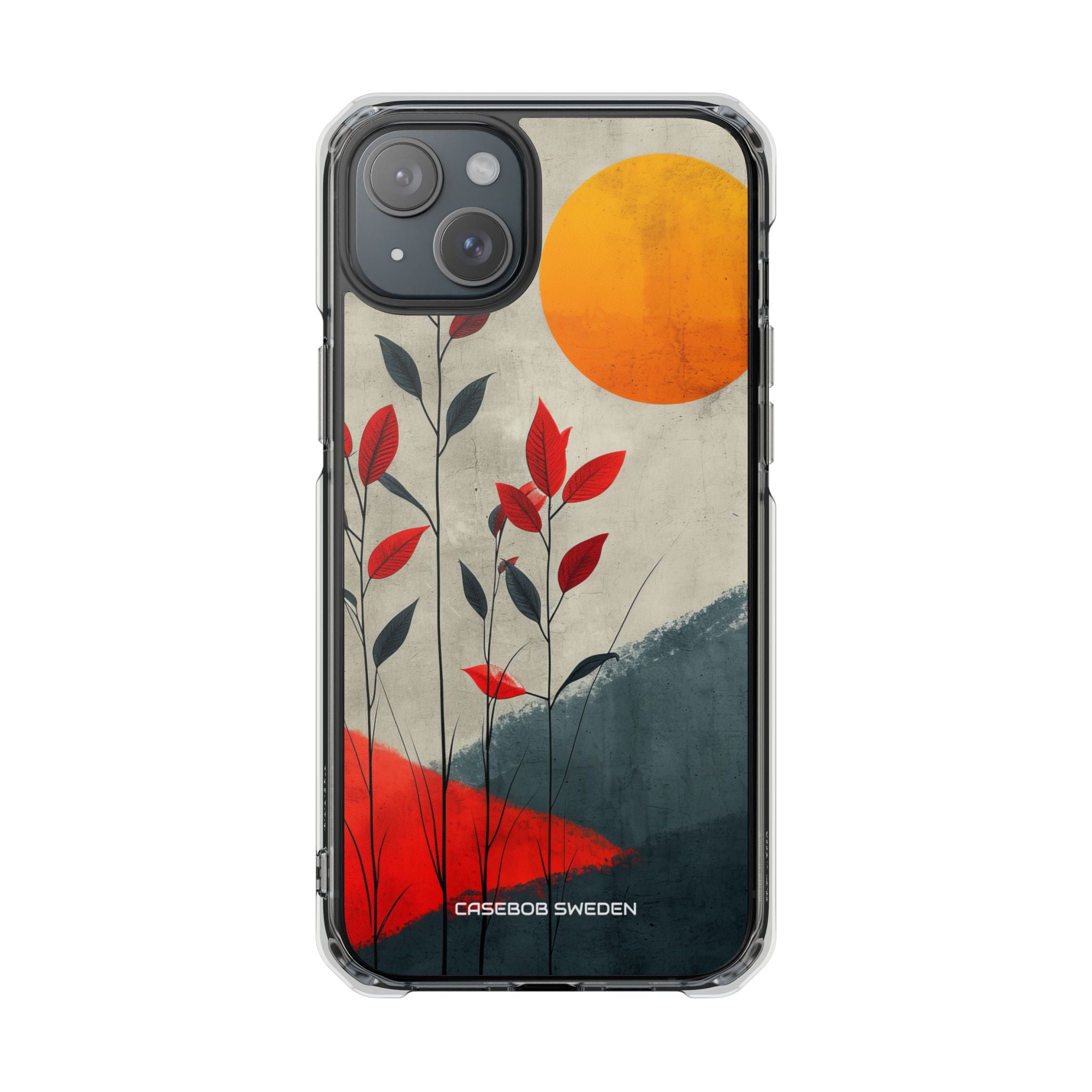 Gray Sunscape - Clear Impact iPhone 15 Phone Case