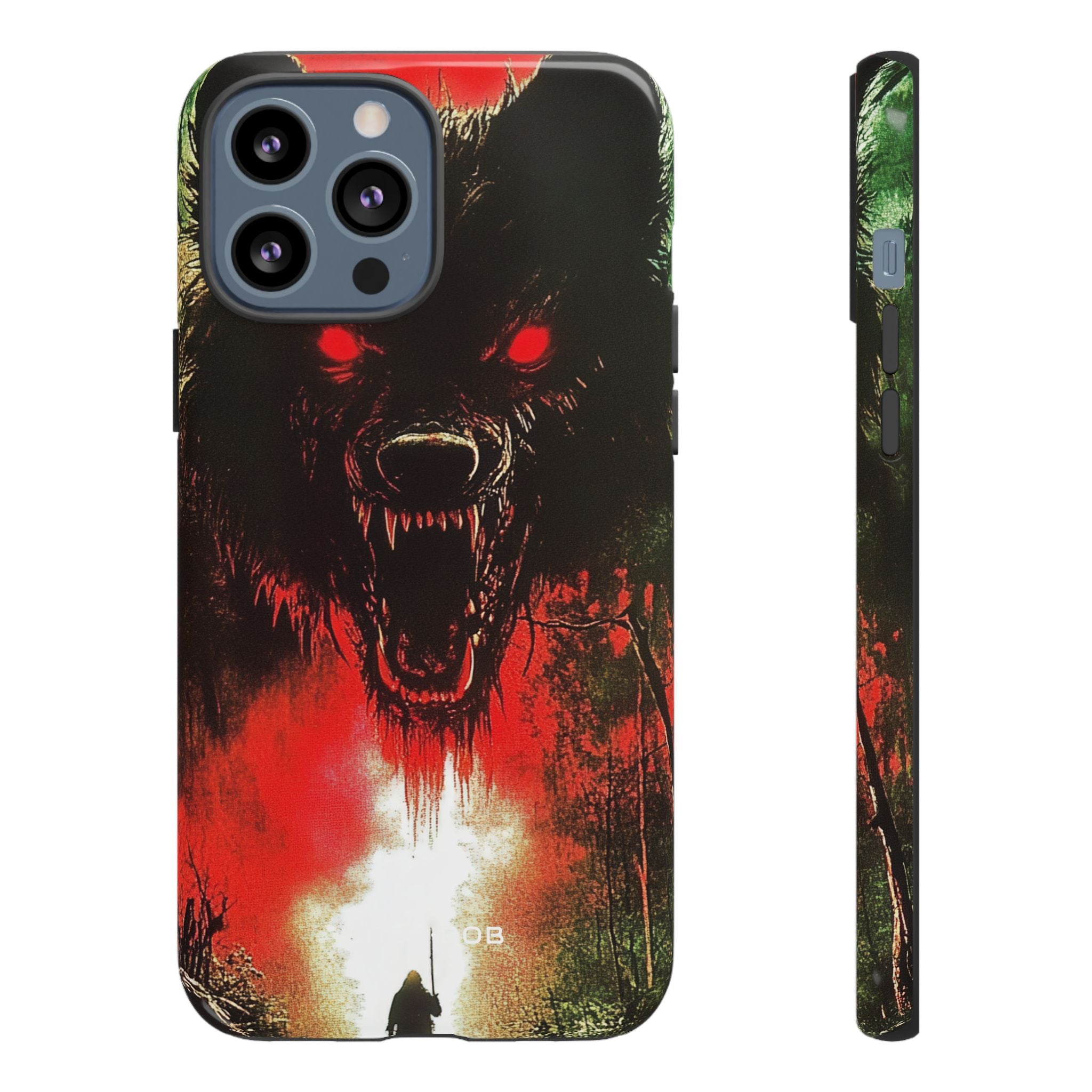 Crimson Wolf iPhone 13 Pro Max Case - Tough