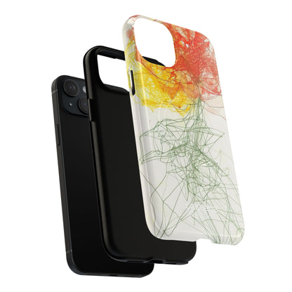 Fiery Blossom Tangle iPhone 15 - Tough+