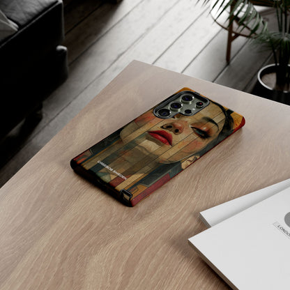 Bold Art Deco Portrait - Tough Samsung S23 Phone Case