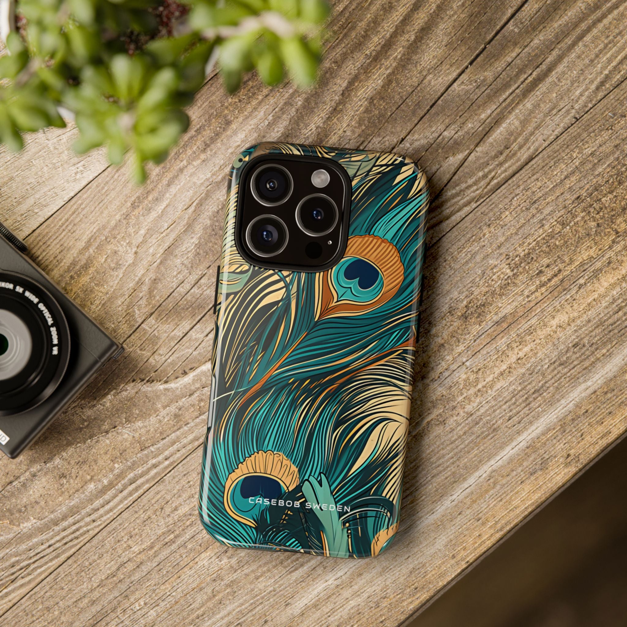 Art Nouveau Peacock Elegance iPhone 16 - Tough Phone Case