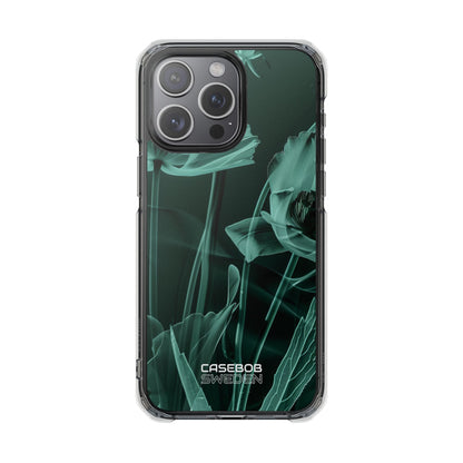 Teal Bloom Radiance iPhone 15 - Impact Clear+