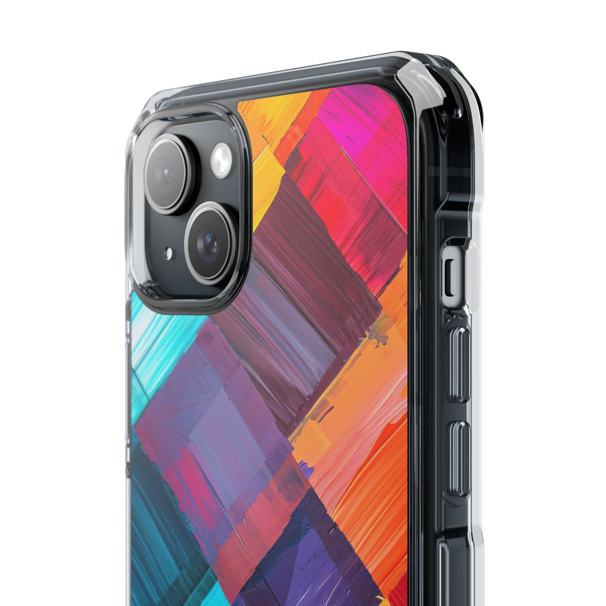 Pantone Spectrum Pattern | Phone Case for iPhone (Clear Impact Case - Magnetic)