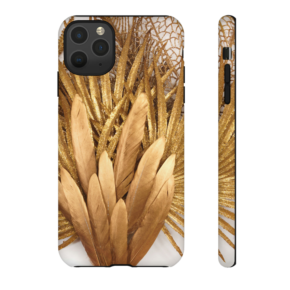 Gold Feather - Protective Phone Case