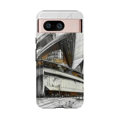 Architectural Curves in Line Formation Google Pixel 8 - Tough Phone Case